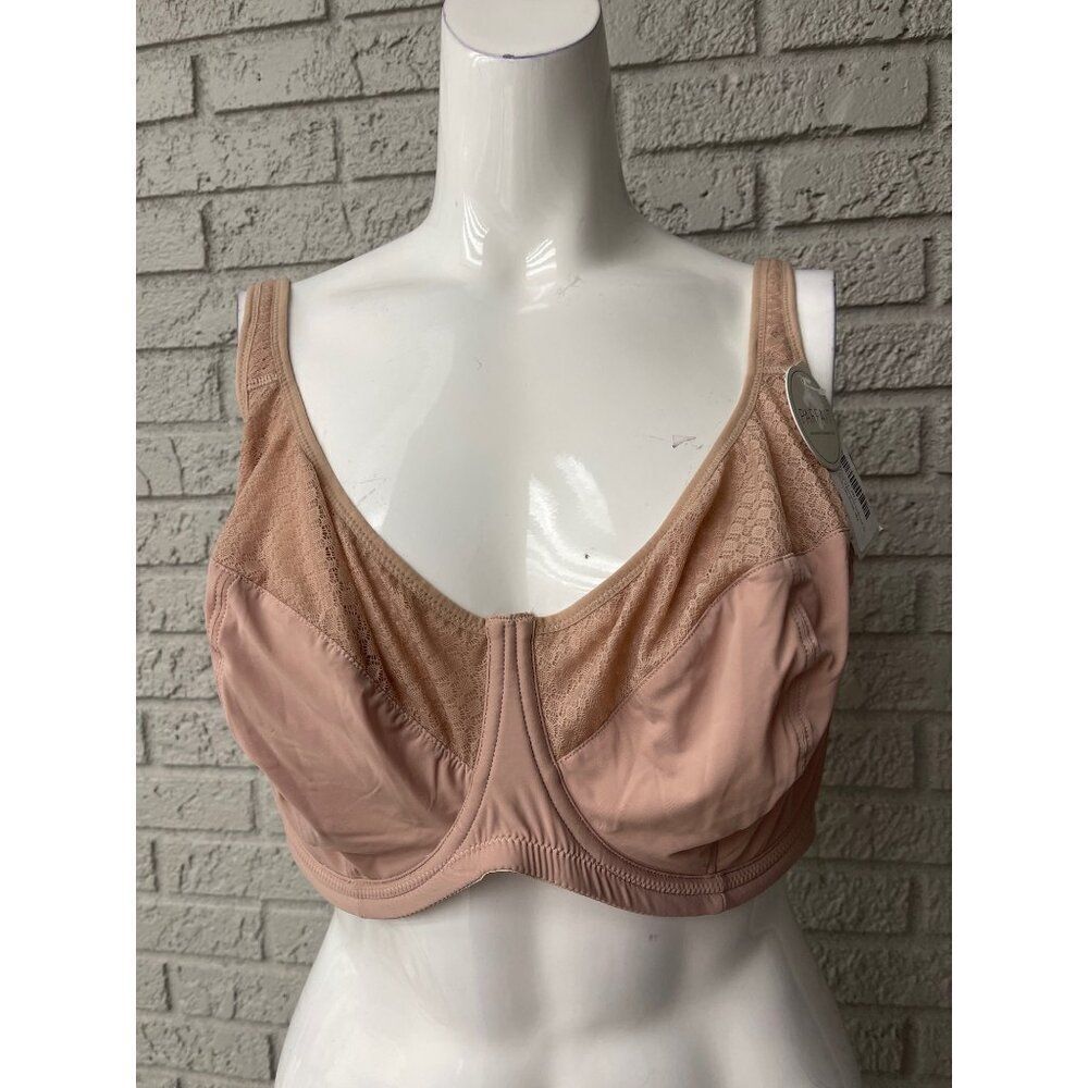Parfait Women Nude Soft Lace Bra with Underwire Size 42H NWT
